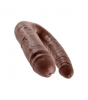 KING COCK PENE REALISTICO DOBLE GRANDE NEGRO