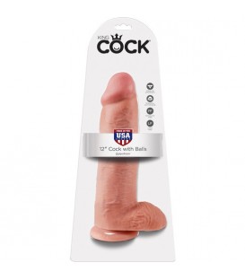 KING COCK CONSOLADOR REALISTICO CON TESTICULOS 30,5 CM