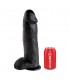 KING COCK PENE REALISTICO CON TESTICULOS 305 CM NEGRO