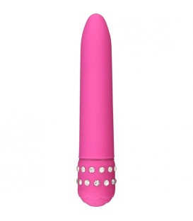 SUPERBE VIBRADOR ROSA CON DIAMANTES