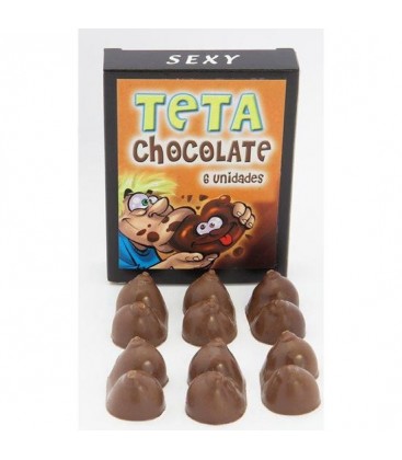CAJA DE 6 TETAS CHOLOLATE CON LECHE MADE IS SPAIN