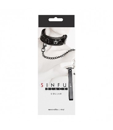 SINFUL COLLAR CON CADENA NEGRO