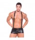 ZEUS SHORT CON TIRANTES NEGRO