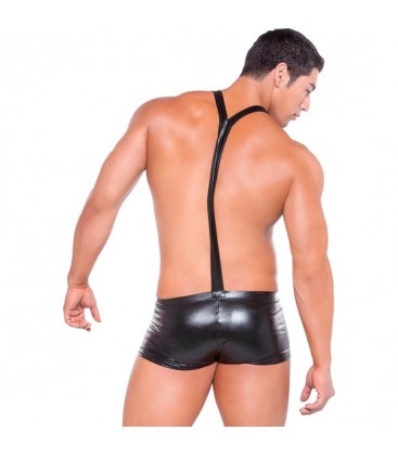 ZEUS SHORT CON TIRANTES NEGRO