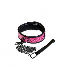 SINFUL COLLAR CON CADENA ROSA