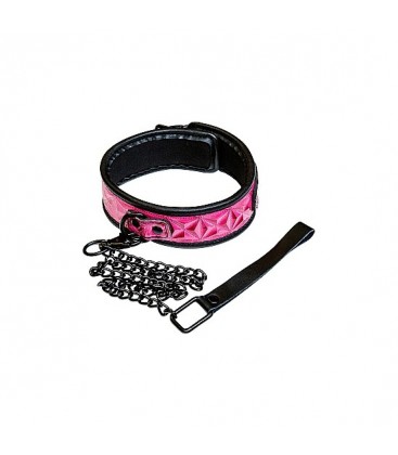 SINFUL COLLAR CON CADENA ROSA