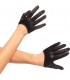 LEG AVENUE GUANTES CORTOS SATEN NEGRO