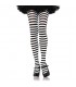 LEG AVENUE PANTYS A RAYAS BLANCO Y NEGRO DIVA