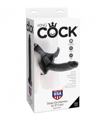 KING COCK STRAP ON HARNESS W 9