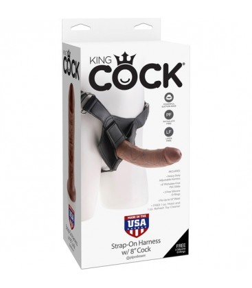 KING COCK STRAP ON HARNESS W 8