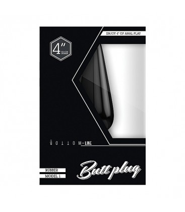 BUTT PLUG TAPoN RUBBER 105 CM MODELO 1 NEGRO