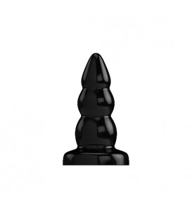 BUTT PLUG TAPÓN RUBBER 10,5 CM MODELO 6 NEGRO