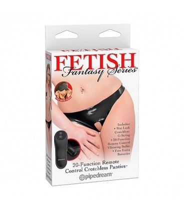 FETISH FANTASY TANGA VIBRADOR CONTROL REMOTO 20 FUNCIONES