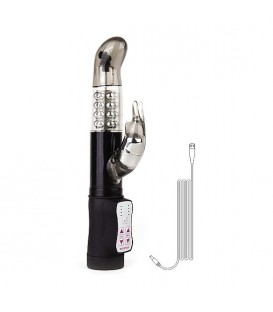 VIBRADOR RECARGABLE CONEJITO NEGRO