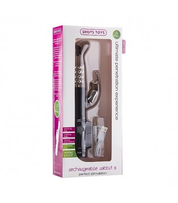 VIBRADOR RECARGABLE CONEJITO NEGRO
