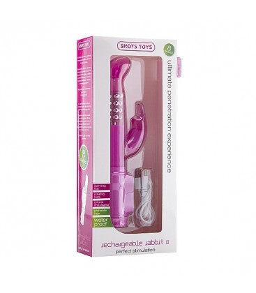 VIBRADOR RECARGABLE CONEJITO ROSA