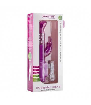 VIBRADOR RECARGABLE CONEJITO MORADO