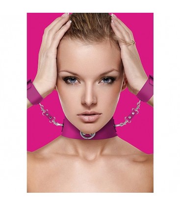 OUCH COLLAR CON ESPOSAS ROSA