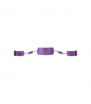 OUCH COLLAR CON ESPOSAS MORADO