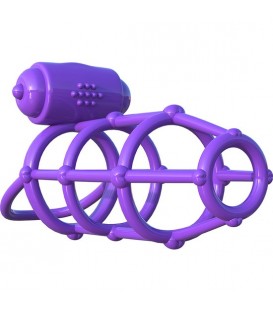 FANTASY C-RINGZ  FUNDA PARA EL PENE CON ANILLO VIBRADOR MORADO