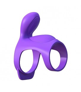 FANTASY C-RINGZ  FUNDA PARA EL PENE PARA PAREJAS CON VIBRACIÓN MORADO