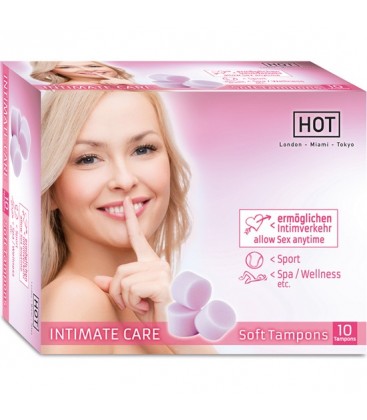 HOT INTIMATE CARE SOFT TAMPONES 10 UDS