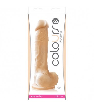 COLOURS PLEASURES DILDO THIN 8 BLANCO