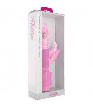 VIBRADOR POKE ME UP AND DOWN MARIPOSA ROSA CHICLE