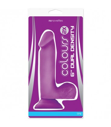 COLOURS DILDO DUAL COLOR MORADO