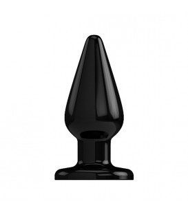 BUTT PLUG TAPÓN RUBBER MODELO 2 NEGRO 15,5 CM