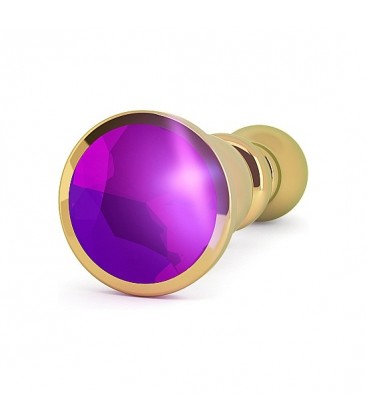 RICH TAPoN ANAL ORO 12 CM CON ZAFIRO MORADO