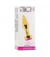 RICH TAPoN ANAL ORO 10 CM CON ZAFIRO ROSA