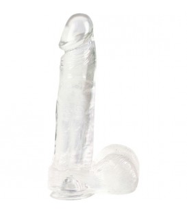 DONG DILDO REALÍSTICO TRANSPARENTE GRANDE