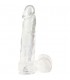 DONG DILDO REALiSTICO TRANSPARENTE GRANDE