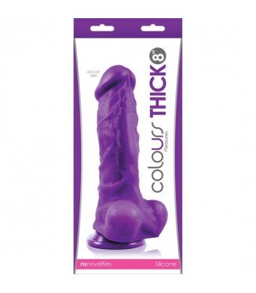 COLOURS PLEASURE DILDO 8 INCH COLOR VIOLETA