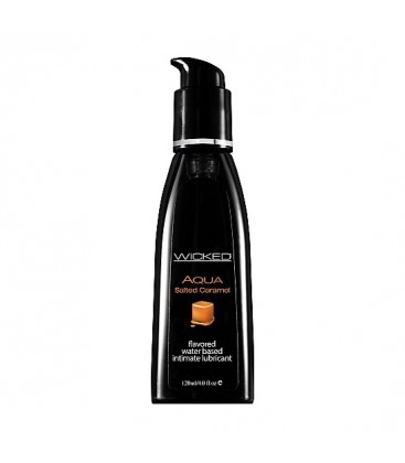 WICKED AQUA LUBRICANTE CON BASE DE AGUA SABOR CARAMELO 120 ML