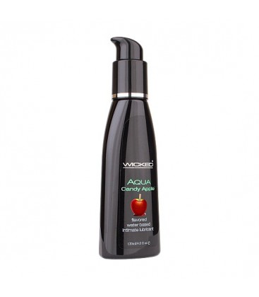 WICKED AQUA LUBRICANTE CON BASE DE AGUA SABOR MANZANA 120 ML