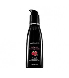 WICKED AQUA LUBRICANTE CON BASE DE AGUA SABOR GRANADA 120 ML