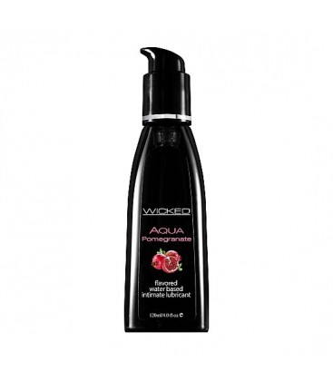 WICKED AQUA LUBRICANTE CON BASE DE AGUA SABOR GRANADA 120 ML