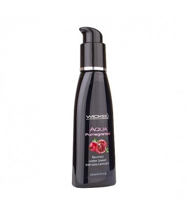 WICKED AQUA LUBRICANTE CON BASE DE AGUA SABOR GRANADA 120 ML