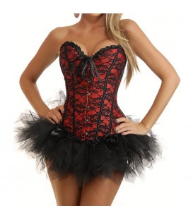 CORSET NOCHE ROJO