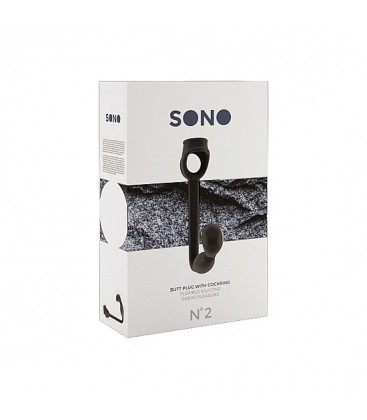 SONO N 2 PLUG ANAL CON ANILLO PARA EL PENE GRIS