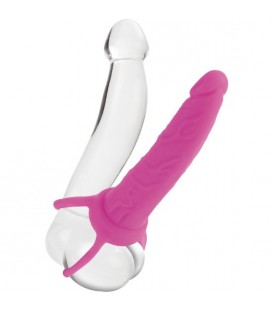 DUAL PENETRATOR DILDO CON ARNES ROSA