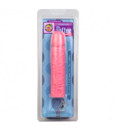 MR SOFTEE DILDO 19 CM FUCSIA