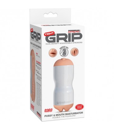 PDX TIGHT GRIP MASTURBADOR MASCULINO VAGINA BOCA BLANCO