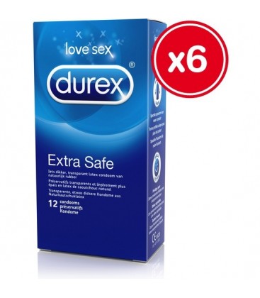 DUREX EXTRA SAFE 12 UDS 6 CAJAS