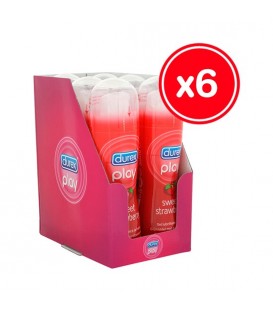 DUREX PLAY STRAWBERRY 50 ML (6 UDS)