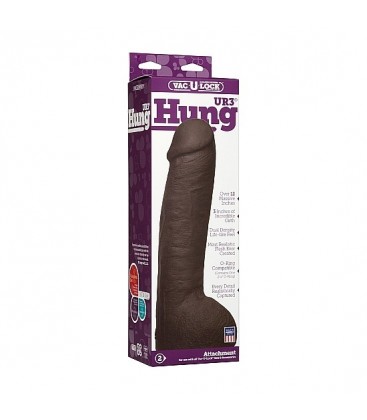 UR3 HUNG PENE REALISTICO NEGRO