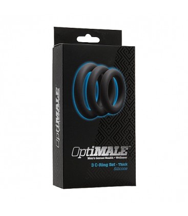 OPTIMALE PACK DE 3 ANILLOS GRUESO PARA EL PENE