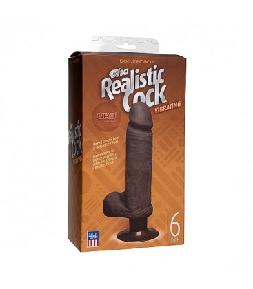 THE REALISTIC COCK UR3 PENE REALISTICO CON VIBRADOR 15 CM NEGRO